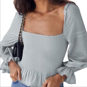 Reformation Roland Top in Mineral